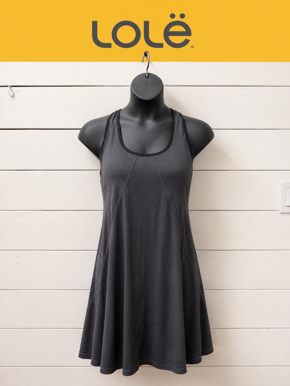 LOLË Gray Racerback Active Dress Size XL